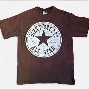 Vintage Dirty Ghetto All Star Mens Graphic Tee Size XL